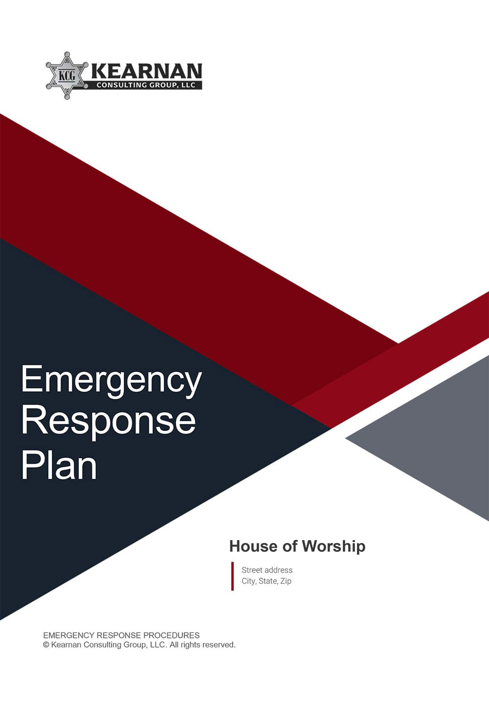 Emergency Response Plan - Kearnan Consulting Group - Church Security Solutions