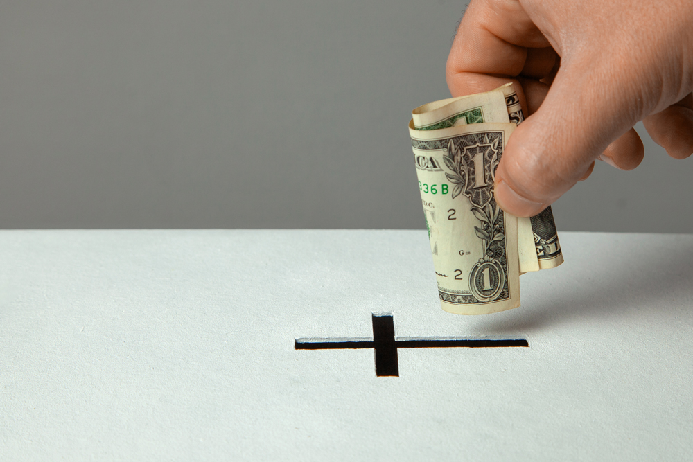 tithe - giving to a house of worship