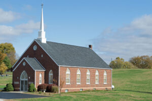 lone defender - image of a church