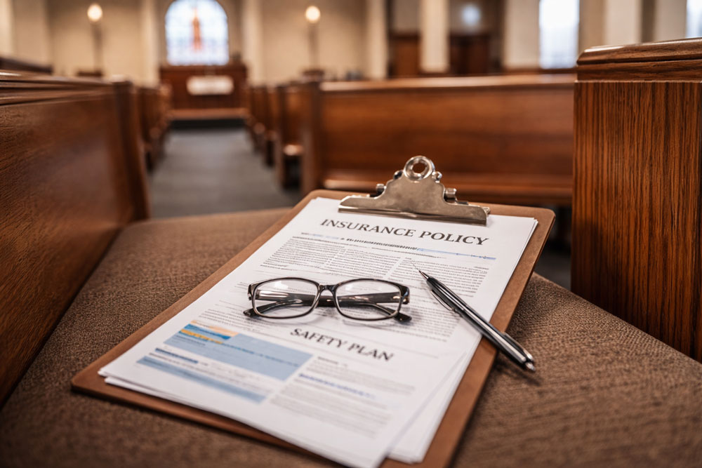 Church insurance policy and safety plan