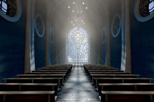 pews in a house of worship