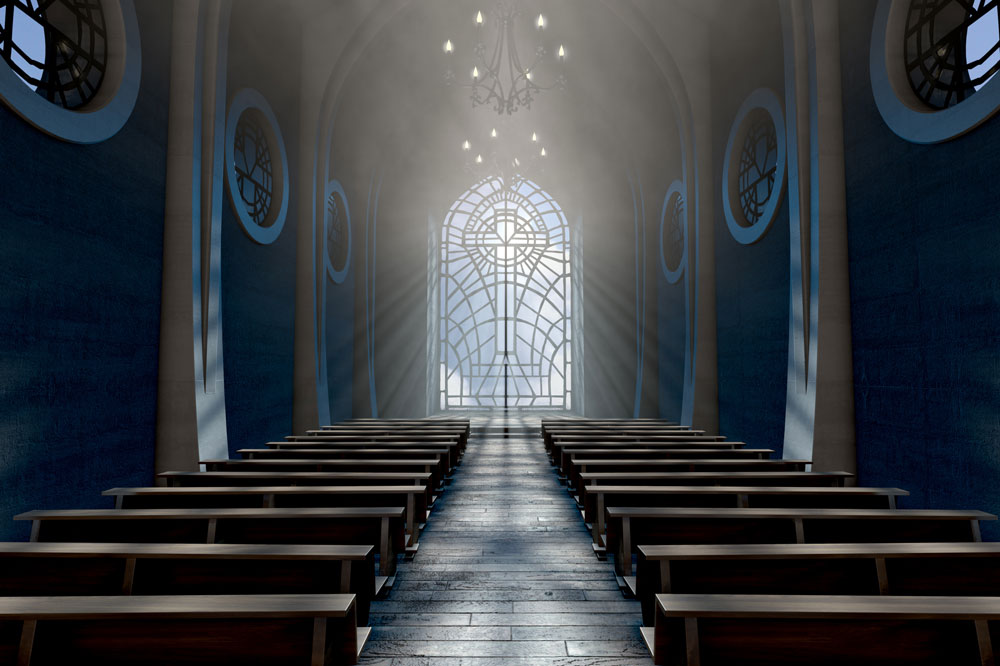 pews in a house of worship