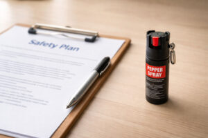 church safety plan and pepper spray